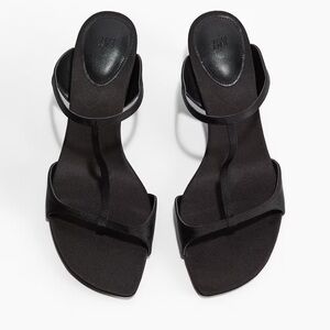 H&M black straps kitten heel. 9